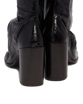 Black Over-The-Knee Leather Boots | PDP | Antonia