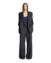 Gray Pinstripe Blazer | PDP | Antonia