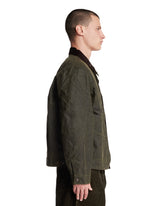 Levi's x Barbour Green Type II Trucker Waxed Jacket | PDP | Antonia
