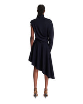 Black Wool Cut-Out Dress | PDP | Antonia