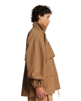 Beige Wool Multi-Panel Jacket | PDP | Antonia