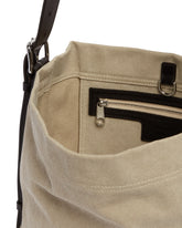 Beige Belted Canvas Bag | PDP | Antonia