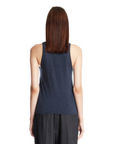 Blue Minimal Tank Top | PDP | Antonia