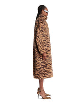 Rounded Wool-Tiger Coat | PDP | Antonia