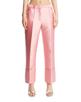 Pink Silk Blend Trousers | PDP | Antonia