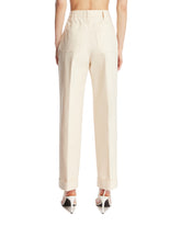 White Vittoria Work Trousers | PDP | Antonia