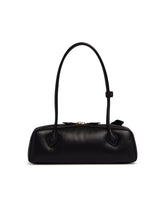 Black Medium Le Teckel Padded Leather Bag | PDP | Antonia