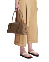 Brown E/W India Leather Bag | PDP | Antonia