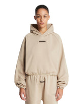 Light Beige Cotton Hoodie | PDP | Antonia