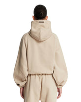 Light Beige Cotton Hoodie | PDP | Antonia