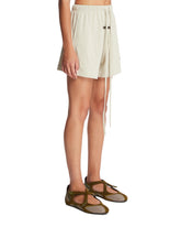 Gray Cotton Shorts | PDP | Antonia