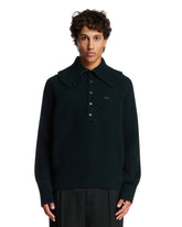 Green Ribbed Wool Sweater | PDP | Antonia