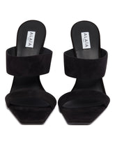 Black Suede Wave Mules | PDP | Antonia