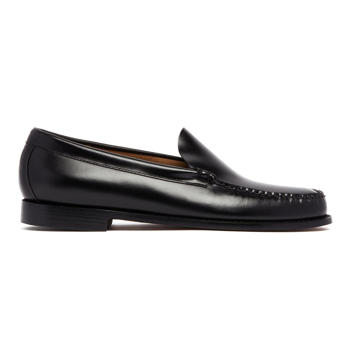 bass black dress shoes Mens Greenwich Weejuns Boat Shoe Black