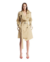 Beige Belted Short Trench Coat | PDP | Antonia