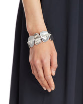 Silver Croco Scale Bracelet | PDP | Antonia