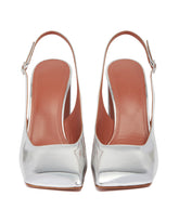 Silver Charlotte Sling Pumps | PDP | Antonia