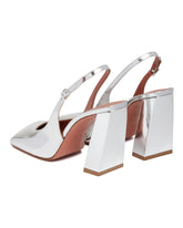 Silver Charlotte Sling Pumps | PDP | Antonia