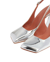 Silver Charlotte Sling Pumps | PDP | Antonia