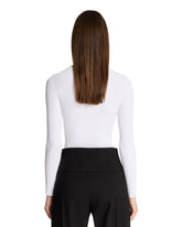 White Ribbed Bodysuit | PDP | Antonia