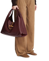 Burgundy Softbit Maxi Shoulder Bag | PDP | Antonia