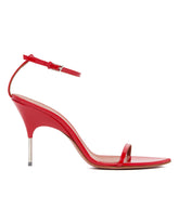 Red Bruna Leather Sandals | PDP | Antonia