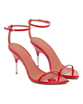 Red Bruna Leather Sandals | PDP | Antonia
