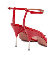 Red Bruna Leather Sandals | PDP | Antonia