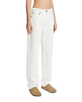 White Burty Cotton Jeans | PDP | Antonia
