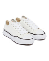 White OG Sole Canvas Low-top Peterson Sneakers | PDP | Antonia