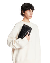 Clutch Compatta Quadrata in Pelle Nera | PDP | Antonia