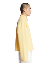 Yellow Wool Fleece Sweater | PDP | Antonia
