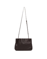 Brown Large Leather Bourse Pouch | PDP | Antonia