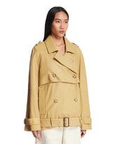 Giacca Oversize In Pelle Beige | PDP | Antonia
