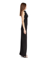 Black Long Feather Dress | PDP | Antonia