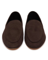 Brown Suede Awar Low Loafers | PDP | Antonia