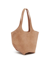 Beige La Scoop Medium Tote Bag | PDP | Antonia