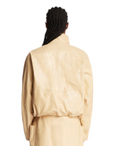 Beige Leather Jacket | PDP | Antonia