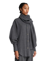 Blue Georgia Shirt with Scarf | PDP | Antonia