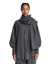 Blue Georgia Shirt with Scarf | PDP | Antonia