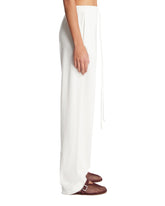 White Drawstring Pants | PDP | Antonia