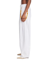 White Wide Cotton Pants | PDP | Antonia