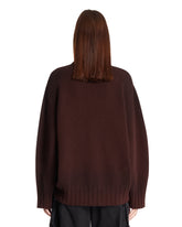 Brown Asymmetric Sweater | PDP | Antonia