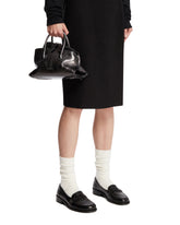 Gray Mini La Passeggiata Leather Bag | PDP | Antonia