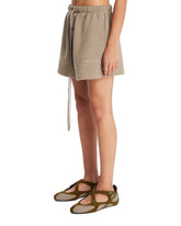 Beige Cotton Shorts | PDP | Antonia