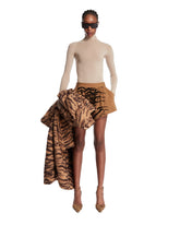 Tiger-Print Wool Shorts | PDP | Antonia