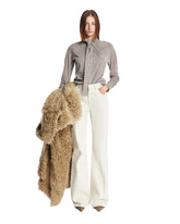 Suede Lavalliere Shirt | PDP | Antonia