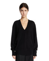 Black V-Neck Sweater | PDP | Antonia