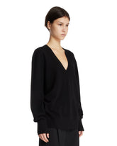 Black V-Neck Sweater | PDP | Antonia