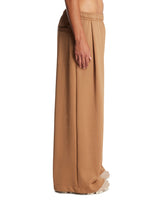 Beige Wide-Leg Trousers | PDP | Antonia